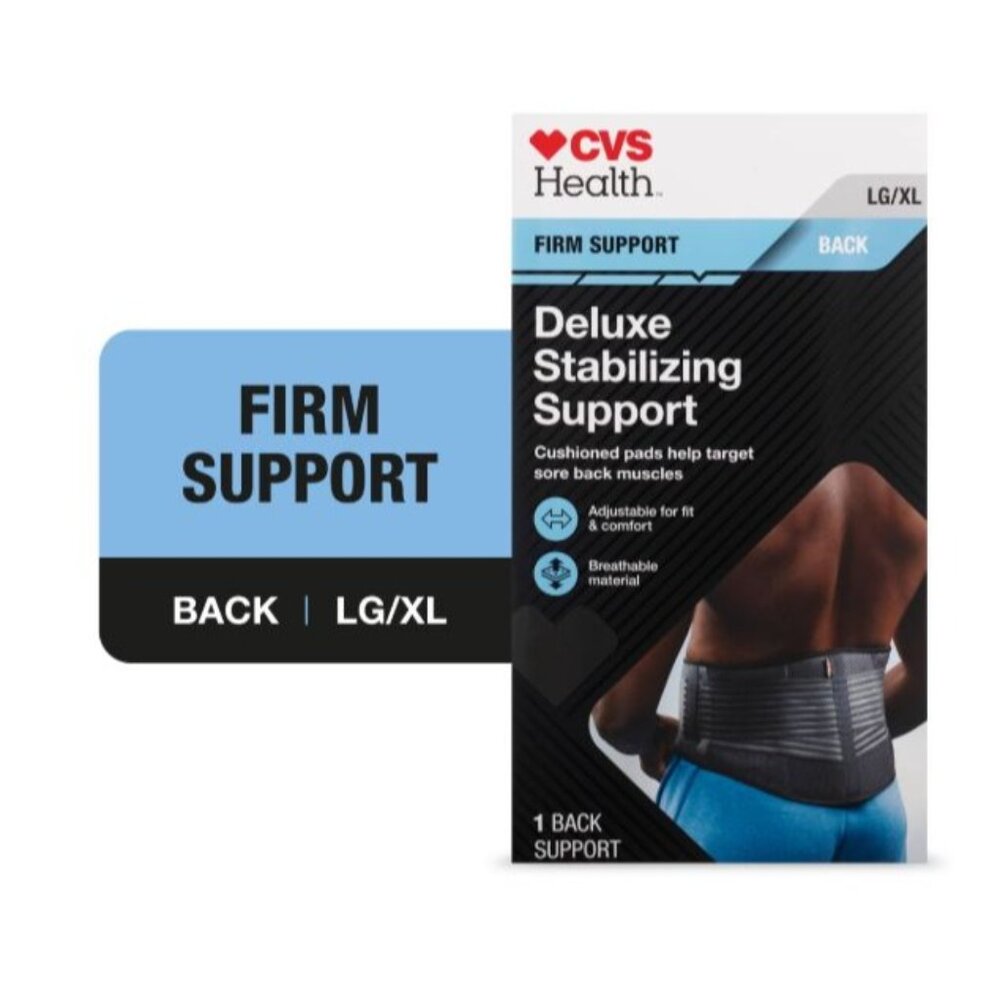 CVS Health Firm Support Back Support Deluxe Stabilizing Support L/XL